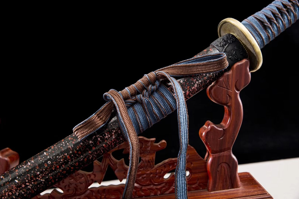 Japanese sword,Hand forged Damascus steel blade,Stainless steel scabbard - Chinese sword shop