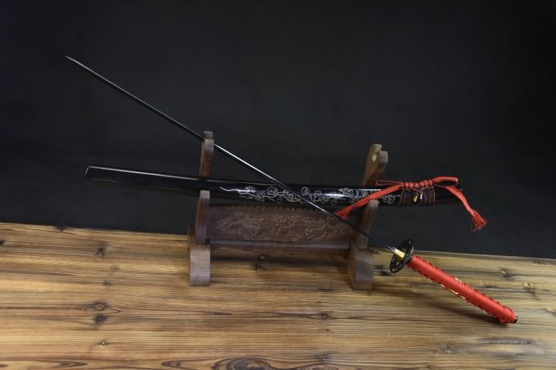 Black blade katana,High carbon steel - Chinese sword shop