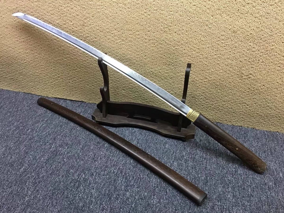 Katana,High carbon steel burn blade,Rosewood scabbard,Length 39" - Chinese sword shop