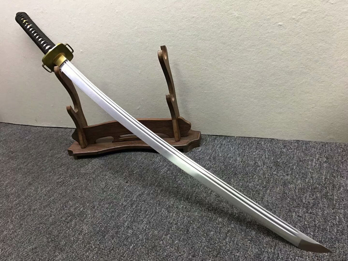 katana,High manganese steel blade,Red black scabbard,Alloy - Chinese sword shop