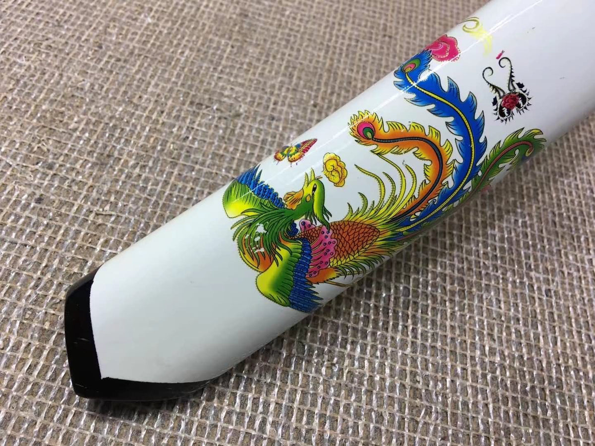 Katana,Medium carbon steel,White scabbard,Alloy fittings - Chinese sword shop