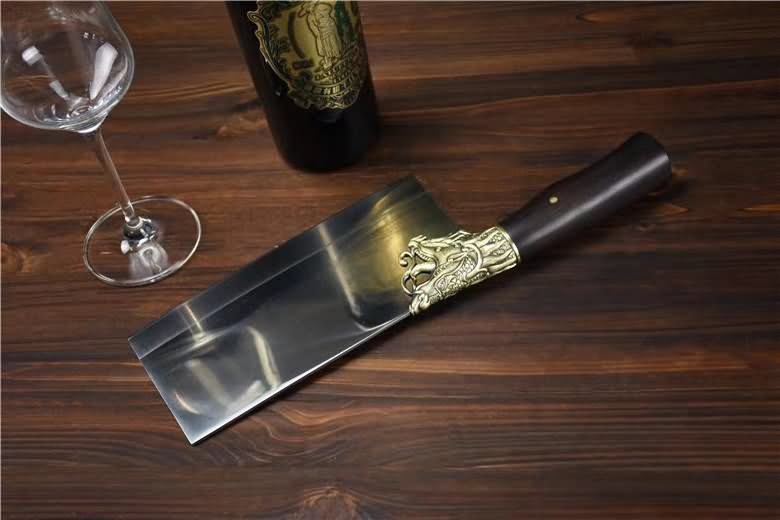 Chinese Cleaver 5Cr15Mov Steel Chef Kitchen Knives Home Cooking Slicing Tools PRO - Chinese sword shop