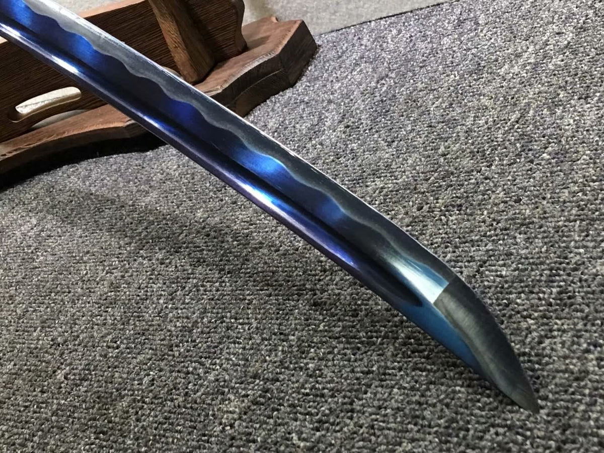 Nihontou sword,Medium carbon steel blue blade,Paint scabbard,Alloy - Chinese sword shop