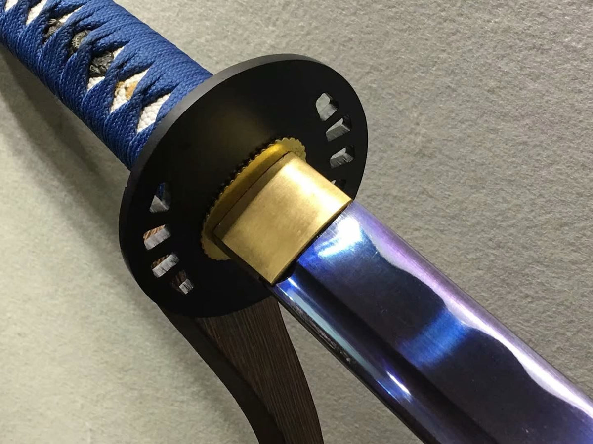 Nihontou sword,Medium carbon steel blue blade,Paint scabbard,Alloy - Chinese sword shop