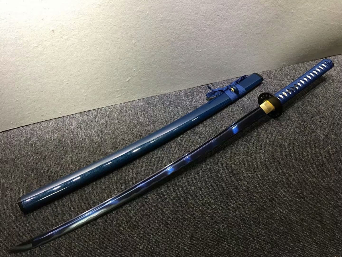 Nihontou sword,Medium carbon steel blue blade,Paint scabbard,Alloy - Chinese sword shop