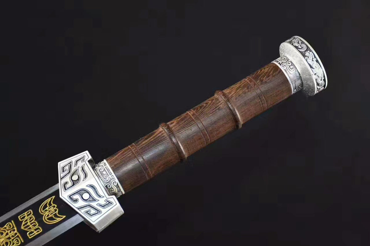 Qin jian(High carbon steel,Rosewood scabbard,Alloy fittings)Length 30" - Chinese sword shop