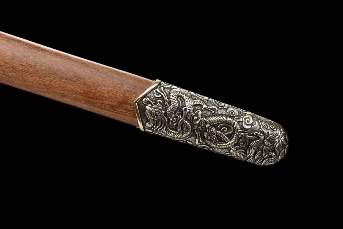 Dragon Swords Real(Forged Damascus Blade,Brass Fittings) Practical,Chinese Sword