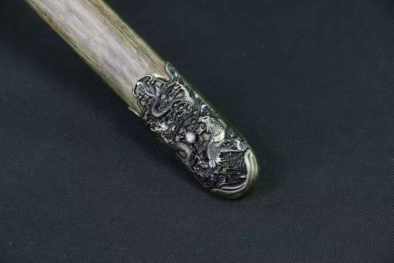 Dragon Phoenix sword(Medium carbon steel,Rosewood,Alloy)Length 39" - Chinese sword shop