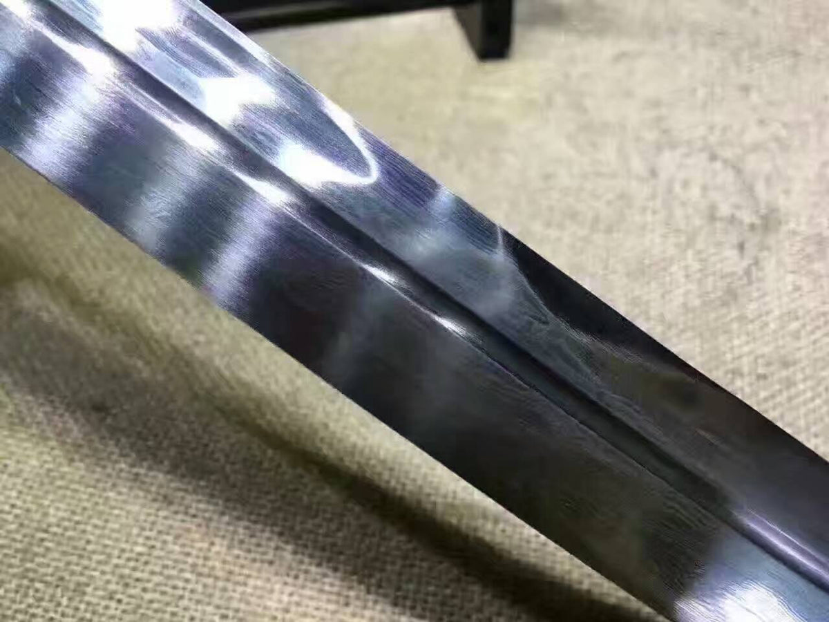 Saber(Damascus steel,Black wood scabbard,Alloy)Length 35" - Chinese sword shop
