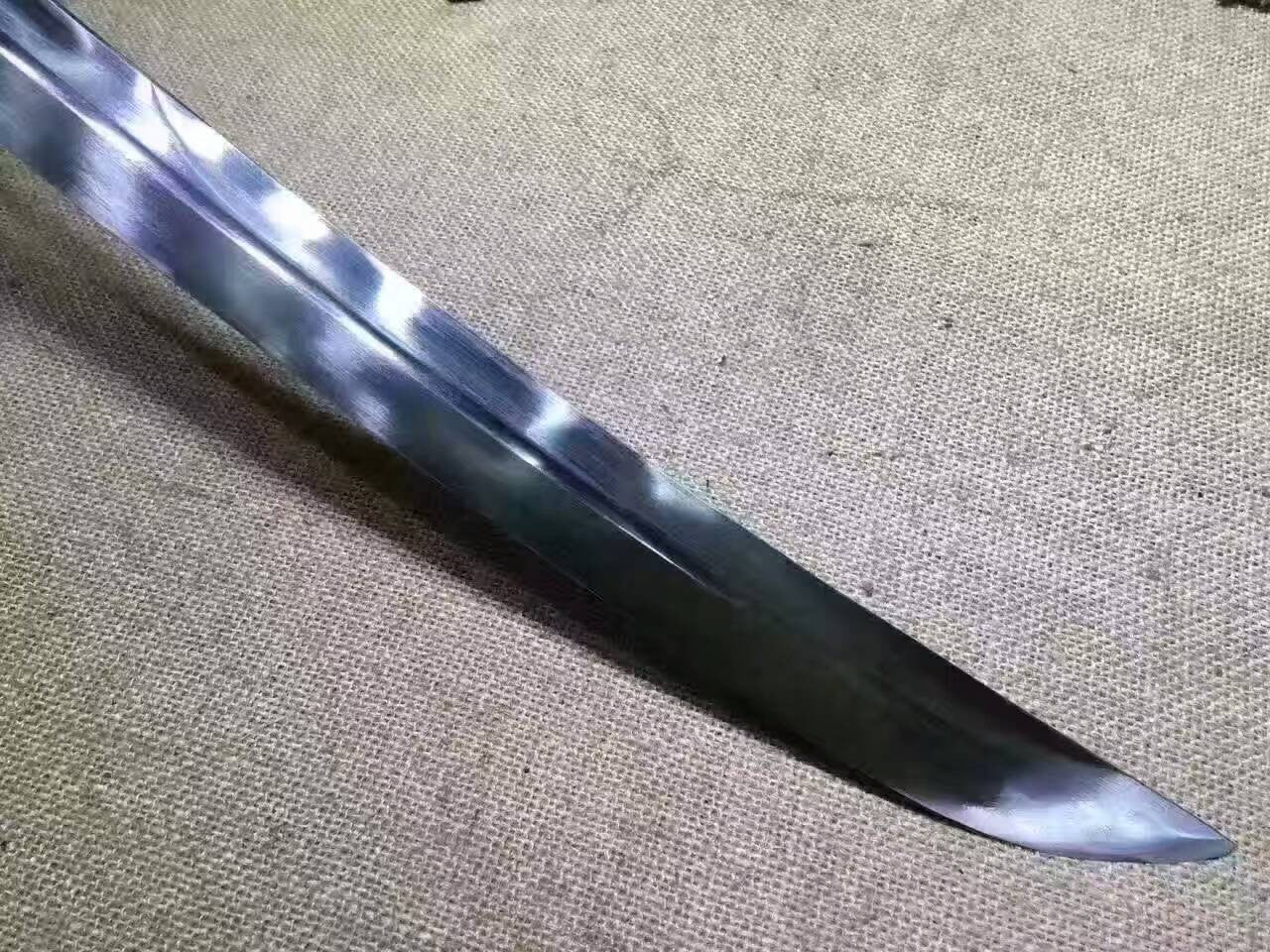 Saber(Damascus steel,Black wood scabbard,Alloy)Length 35" - Chinese sword shop