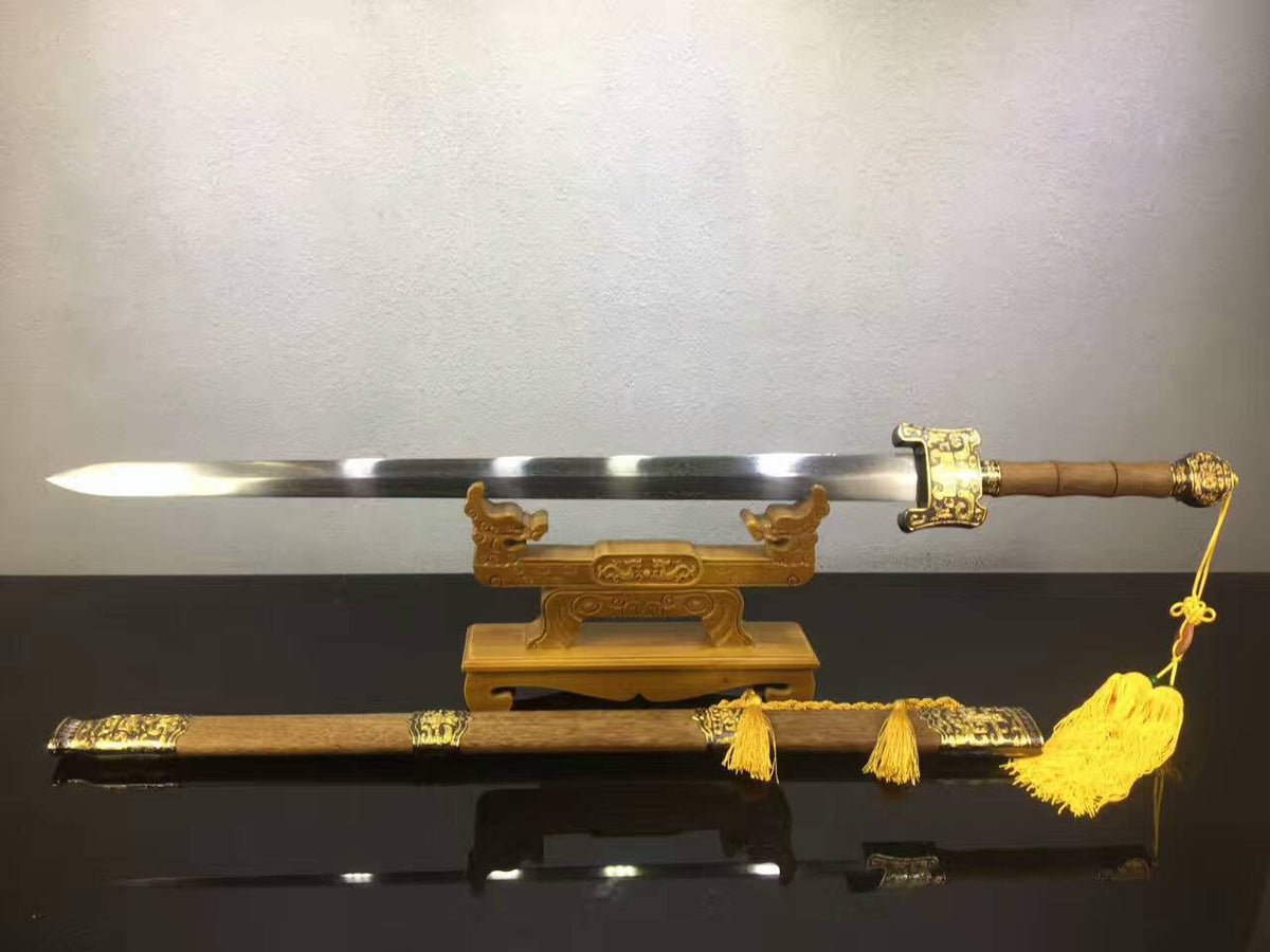 Heavenly Sword(Damascus steel,Rosewood scabbard,Alloy)Length 43" - Chinese sword shop