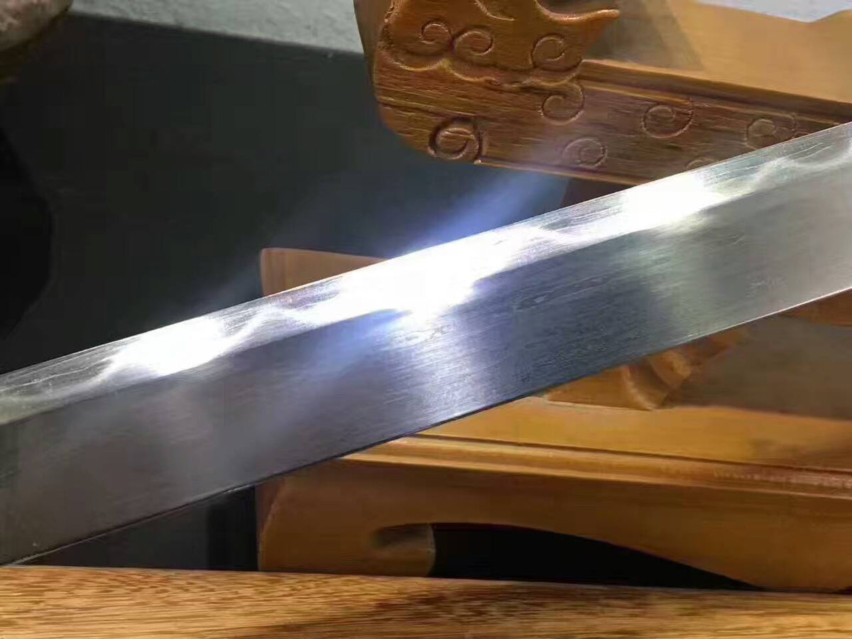 Tang dao,Damascus steel burn blade,Rosewood,Full tang,Chinese sword - Chinese sword shop