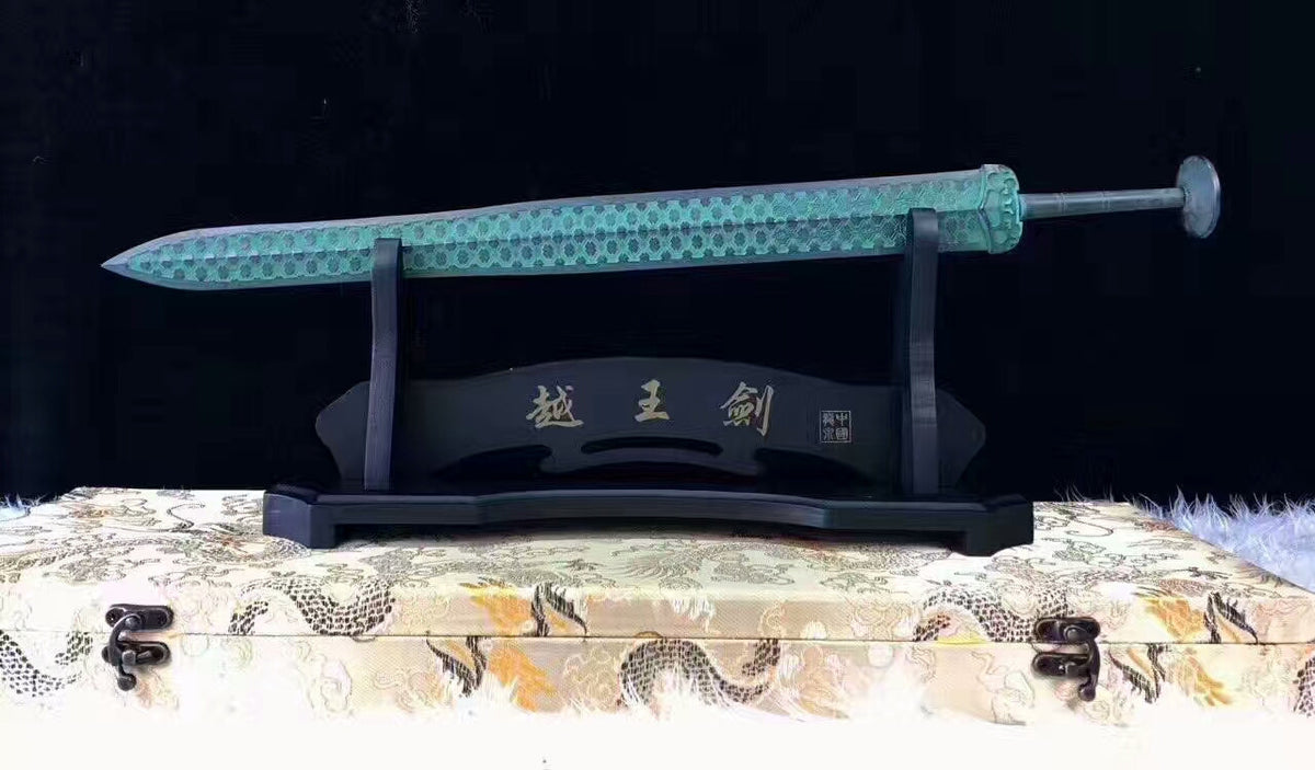 Bronze sword,Overall brass production,Green surface,Sword of Goujian replica - Chinese sword shop