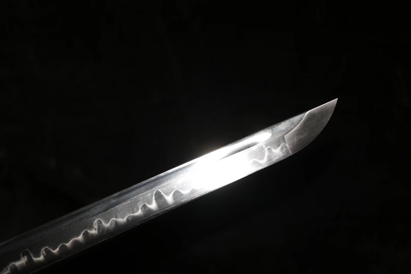 Ninja sword,High carbon steel burn blade,Leather scabbard&Handmade art - Chinese sword shop