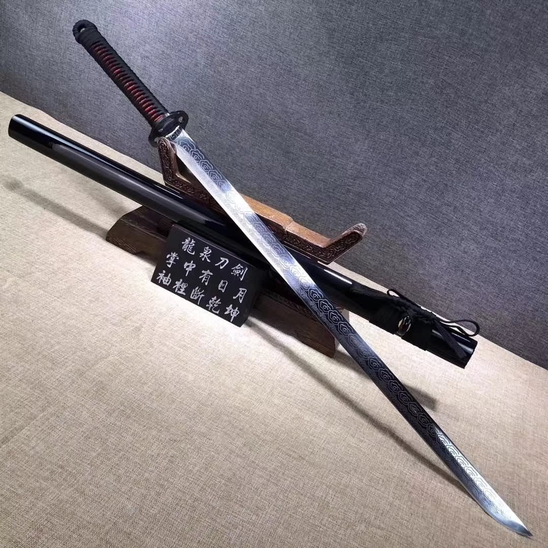 Ninja sword,Handmade High carbon steel etch blade,Full tang - Chinese sword shop