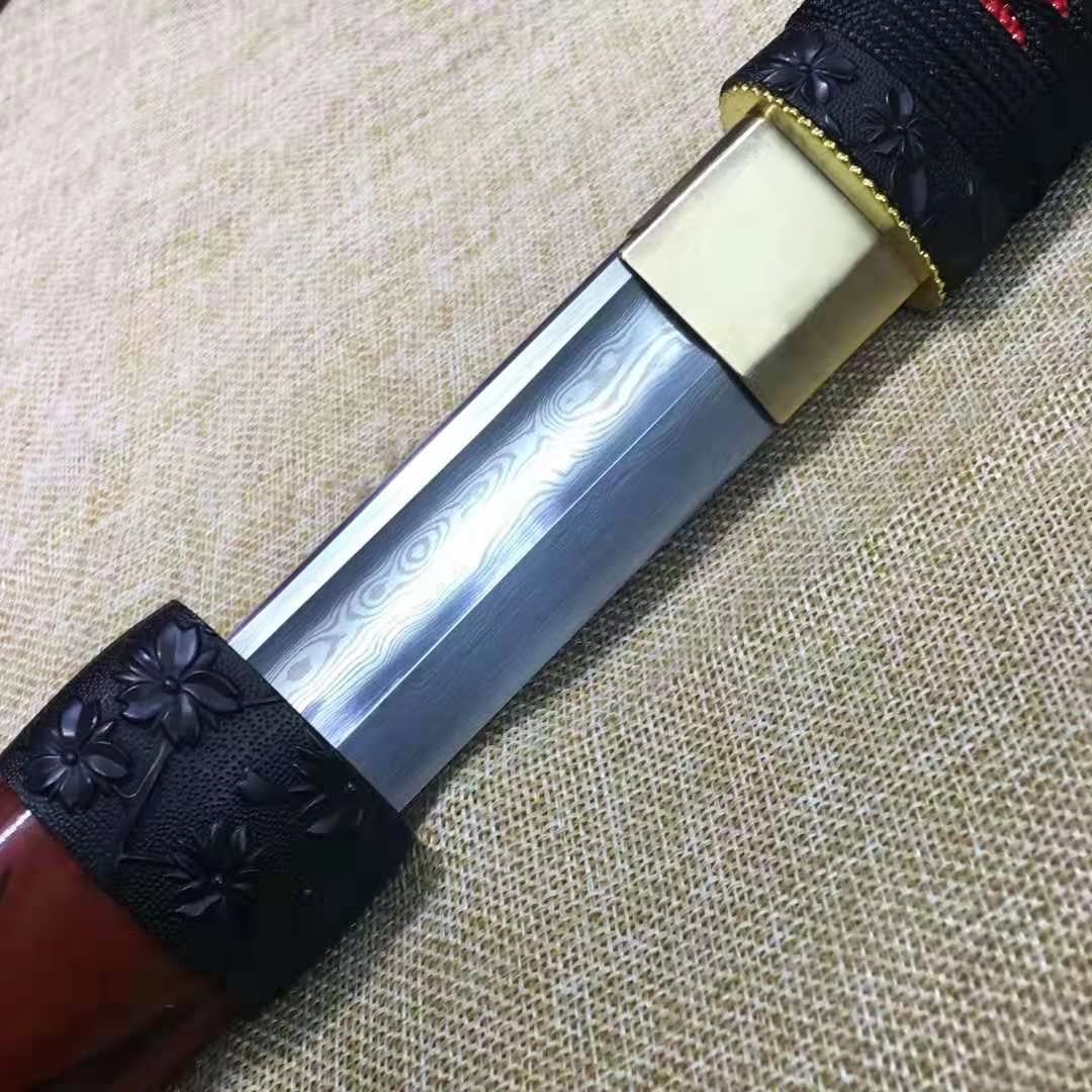 Tang dao sword,Damascus steel blade,Alloy scabbard - Chinese sword shop