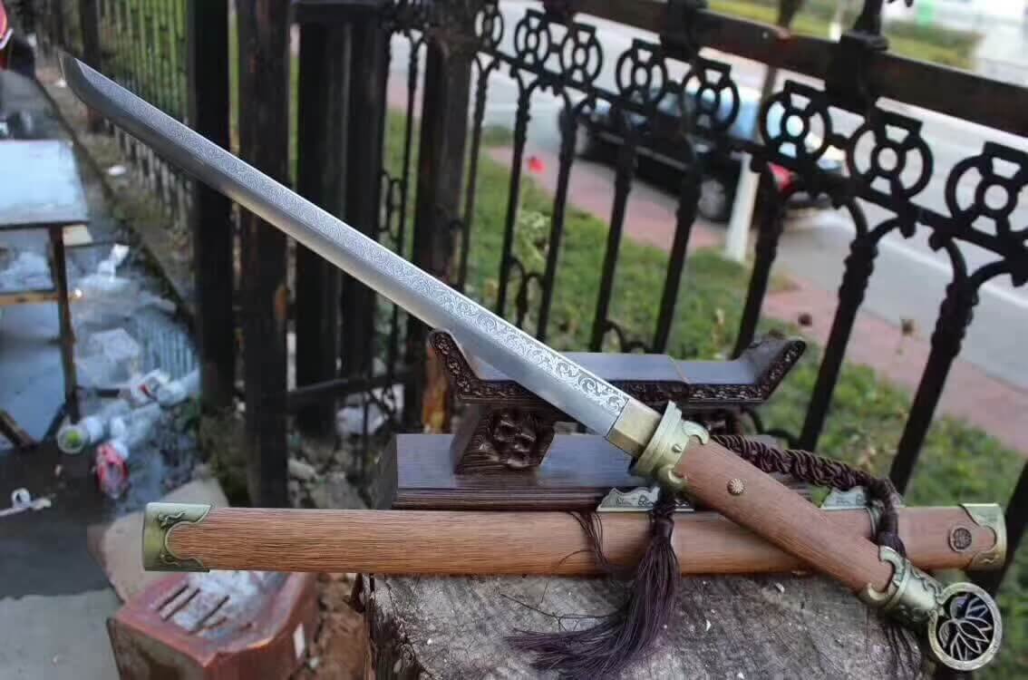 PeiDong jian,High carbon steel blade,Rosewood scabbard,Alloy fittings - Chinese sword shop