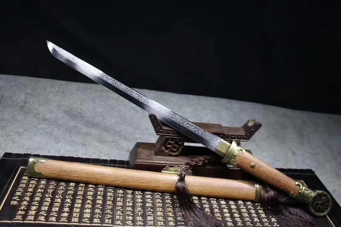 PeiDong jian,High carbon steel blade,Rosewood scabbard,Alloy fittings - Chinese sword shop