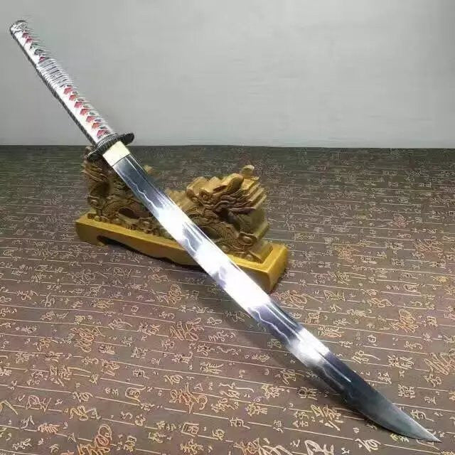 Katana,High carbon steel coated blade,Wood scabbard,Full tang,Length 36" - Chinese sword shop