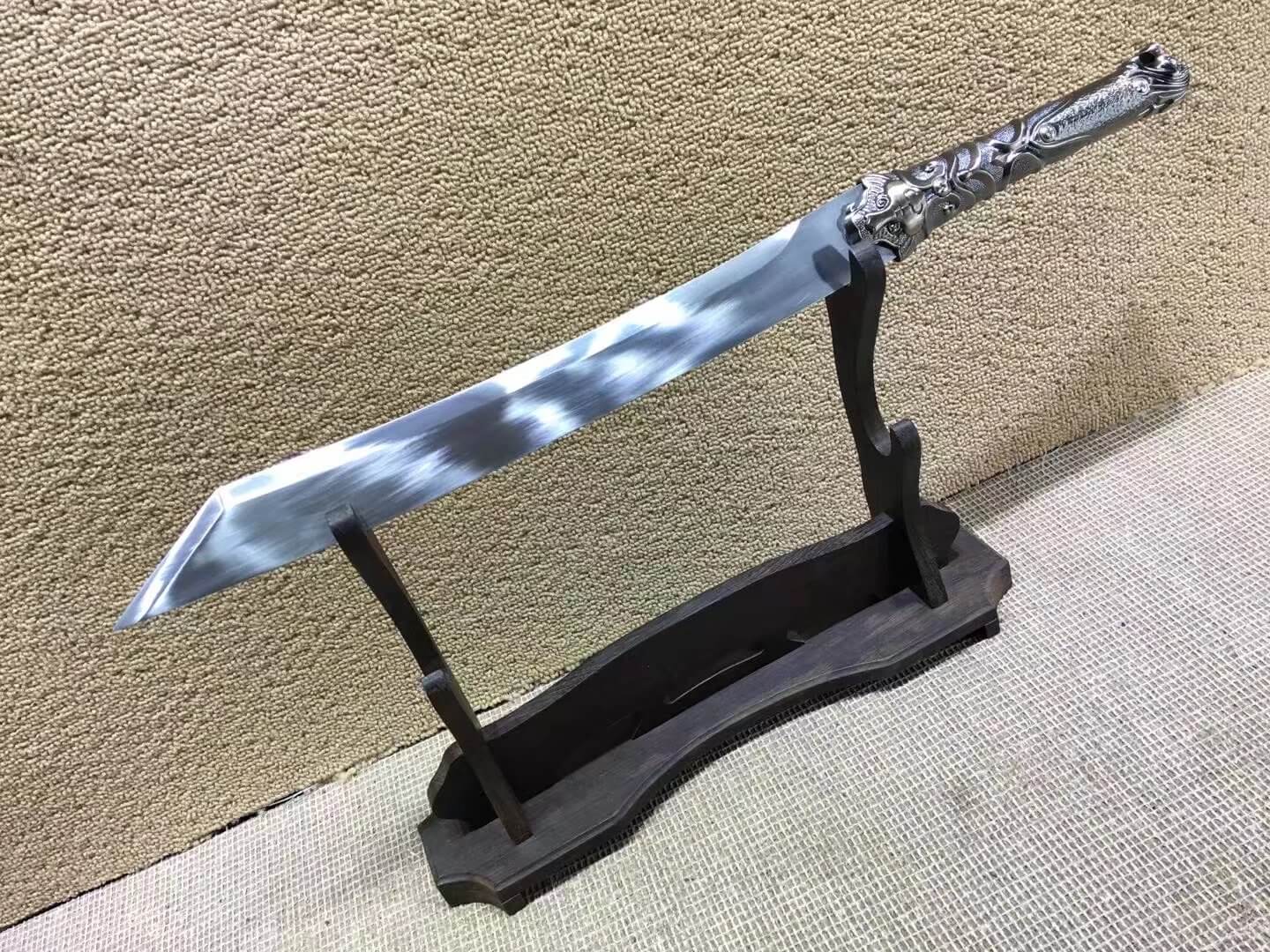 Hunting Blade Knives,High carbon steel,Leather scabbard,Alloy fitting - Chinese sword shop