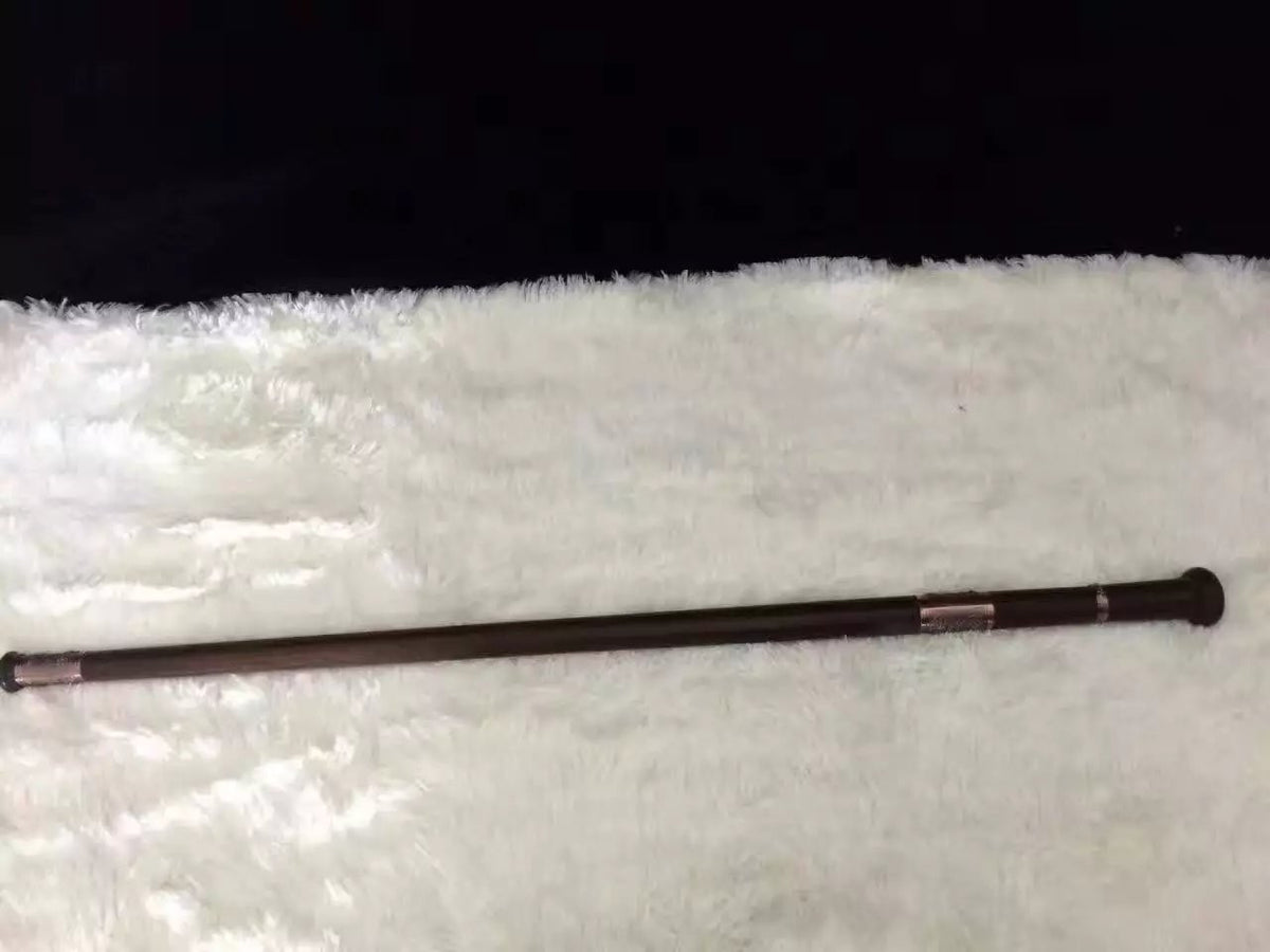Walking stick sword,Medium carbon steel,Rosewoodscabbard,Alloy fitting,Full tang,Length 35 inch - Chinese sword shop
