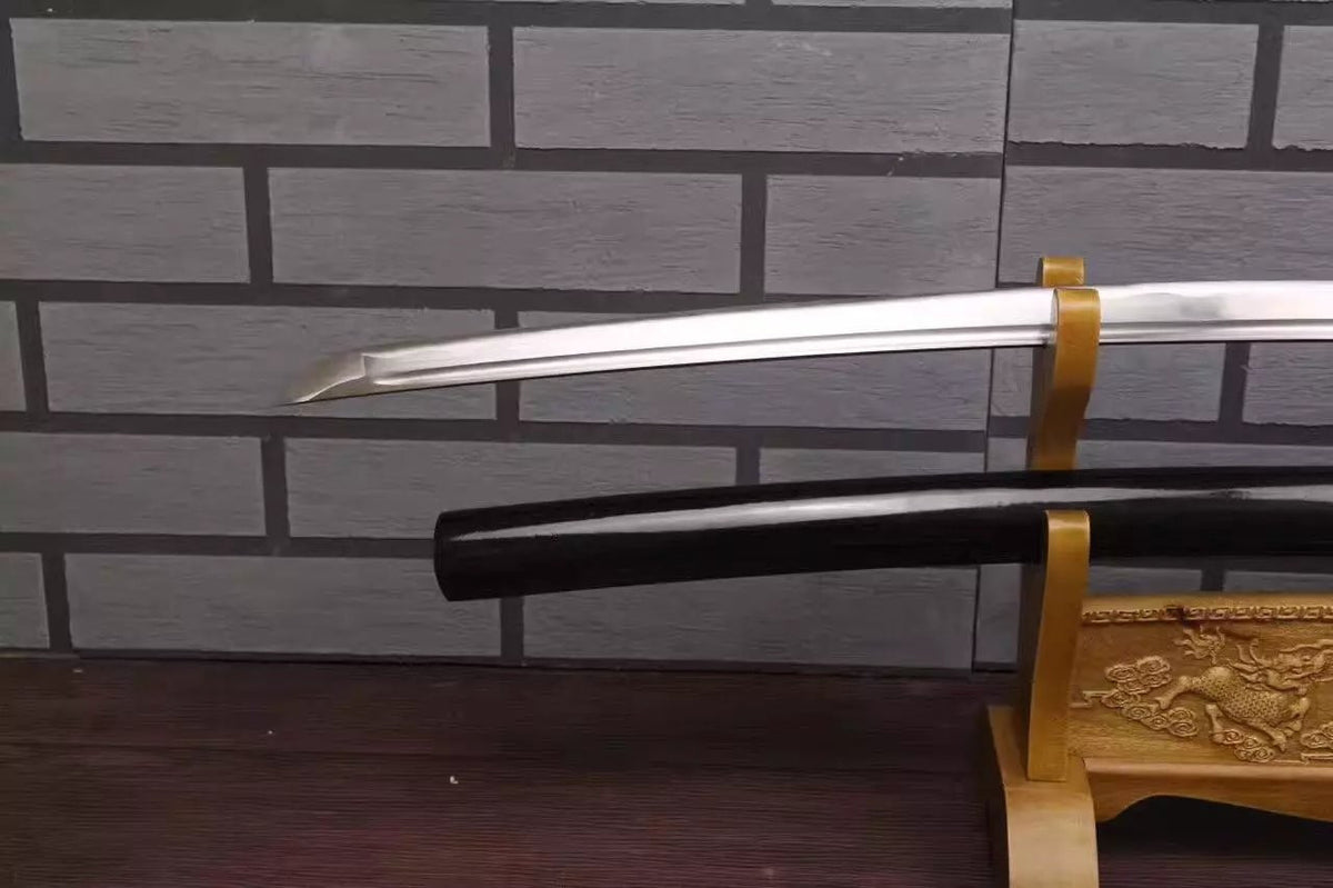 Katana,Nihontou,Medium carbon steel,Wood scabbard,Alloy fitting,Full tang - Chinese sword shop