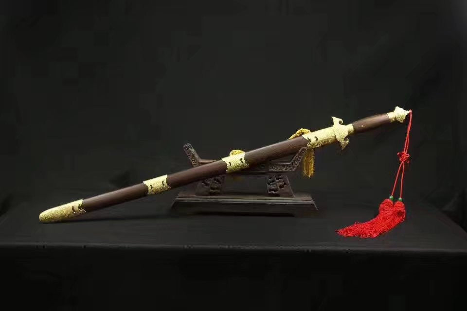 Training sword,Tai chi swords,Stainless steel,Rosewood scabbard,Brass parts - Chinese sword shop