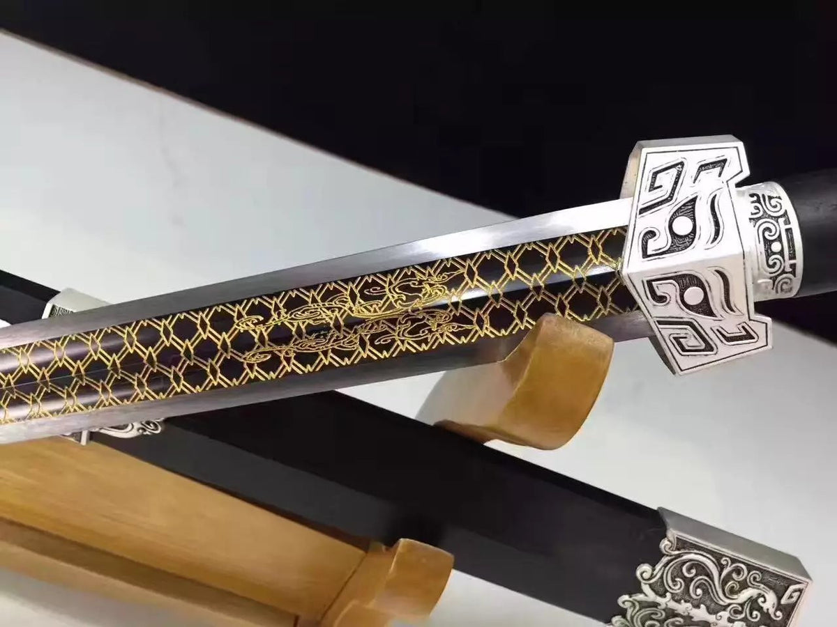 CHIBI sword,High carbon steel,Wood scabbard,Alloy fitting&Handmade art - Chinese sword shop
