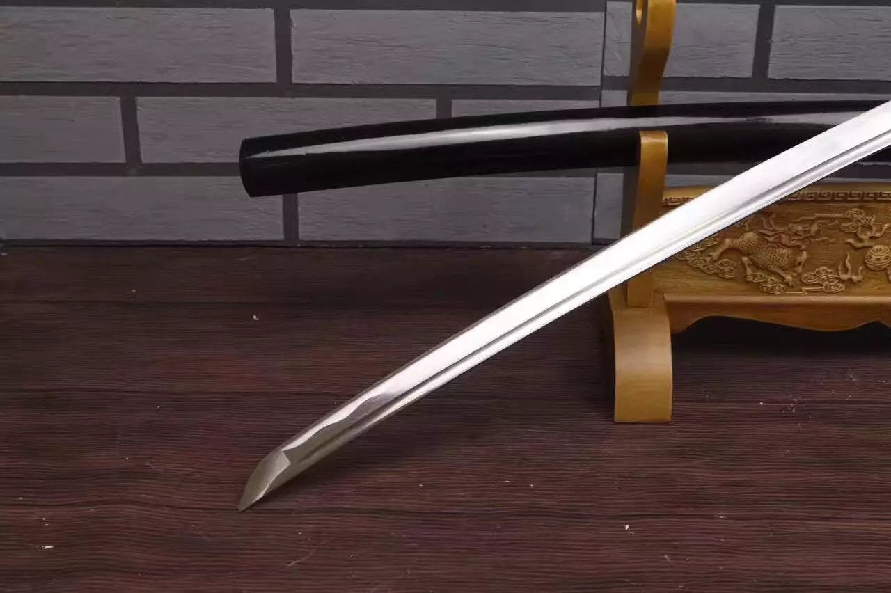 Katana,Nihontou,Medium carbon steel,Wood scabbard,Alloy fitting,Full tang - Chinese sword shop