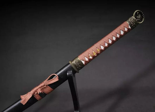 Katana,Nihontou,Medium carbon steel,Wood scabbard,Alloy fitting,Full tang,Length 39 inch - Chinese sword shop