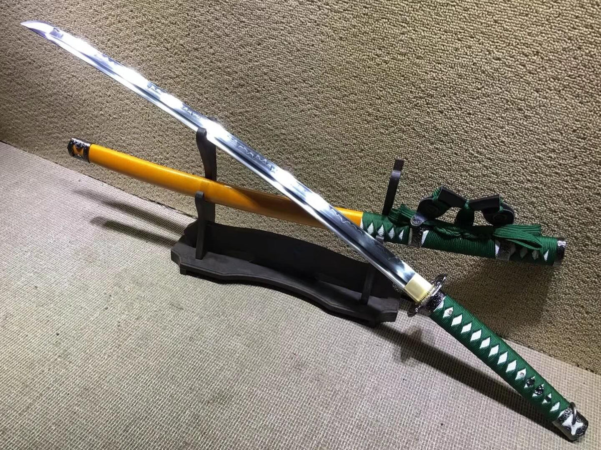 Nihontou Tachi,Nodachi,High carbon steel burn blade,Wood scabbard,Alloy tosogu)Length 41" - Chinese sword shop