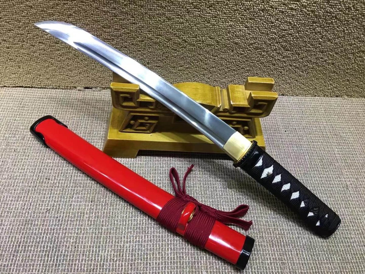 Wakizashi(High manganese steel,Red scabbard,Alloy fitted)Length 21" - Chinese sword shop