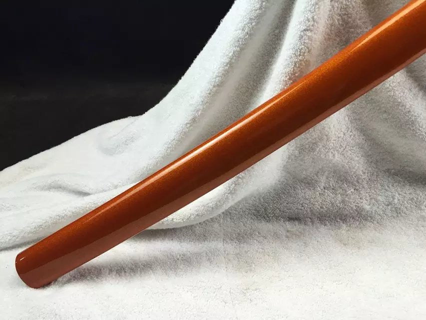 Katana,Nihontou,Medium carbon steel,Golden scabbard,Alloy fitting,Full tang,Length 39 inch - Chinese sword shop