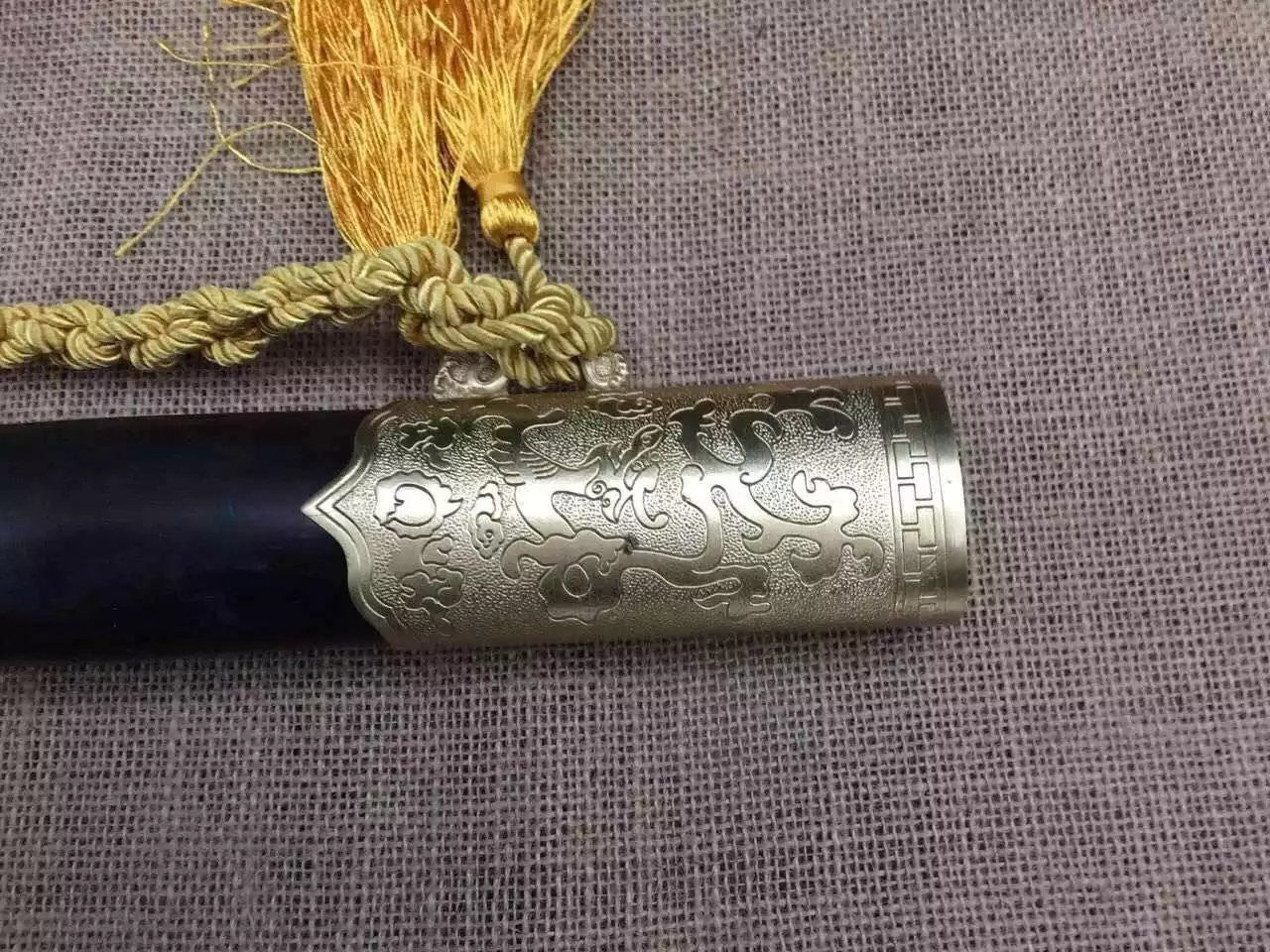 Zhizun sword,Folded steel,Ebony scabbard,Copper fitting,Length 47 inch - Chinese sword shop