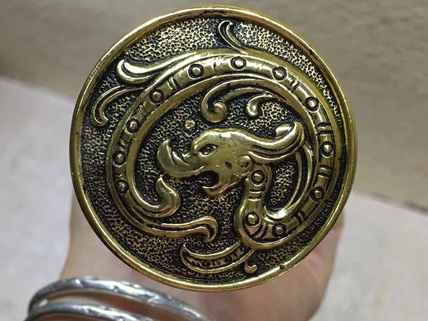 Jian,High carbon steel blade,Black scabbard,Alloy fitting,Length 31 inch - Chinese sword shop