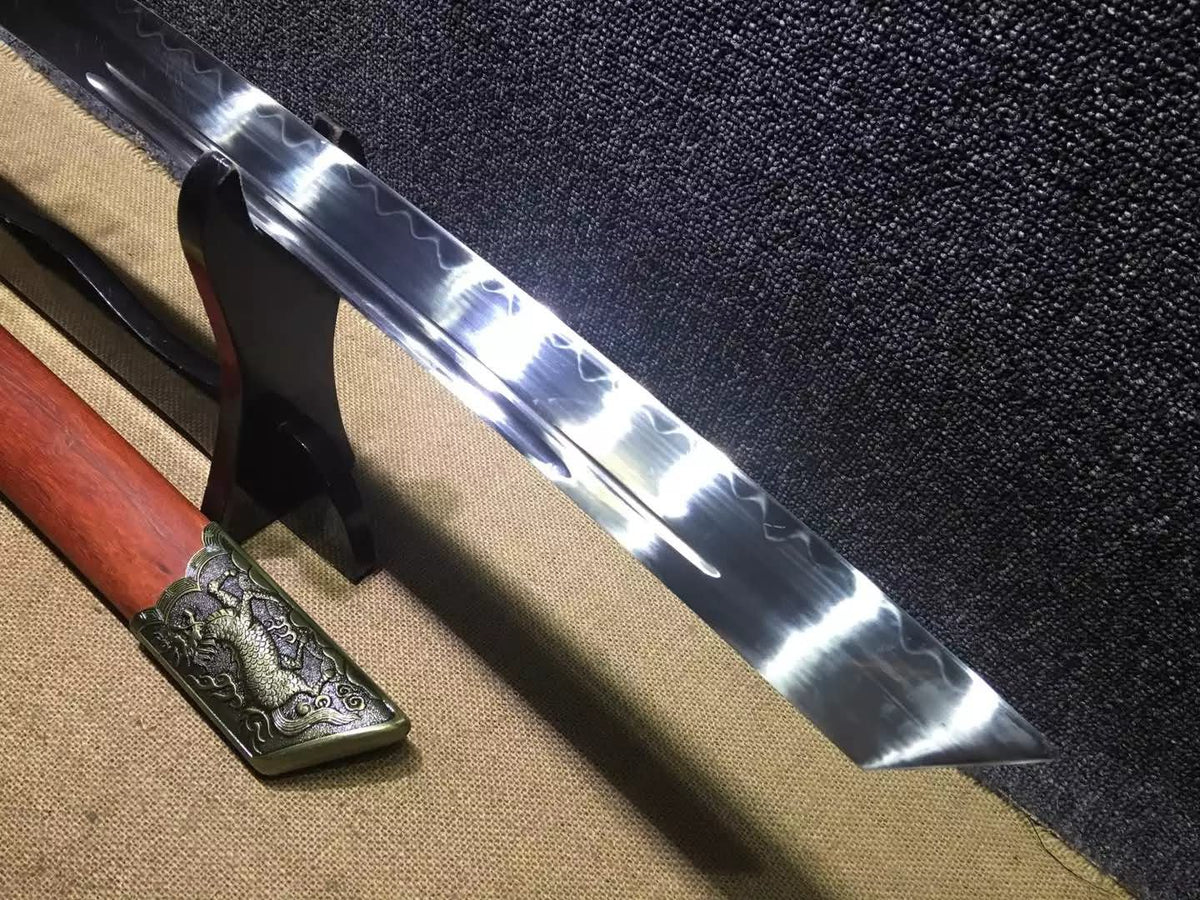 China chop sabers,High carbon steel,Alloy fitted,Redwood scabbard - Chinese sword shop