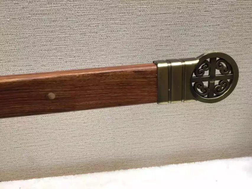Han sword,Damascus steel blade,Acid branch wood scabbard,Alloy fittings - Chinese sword shop