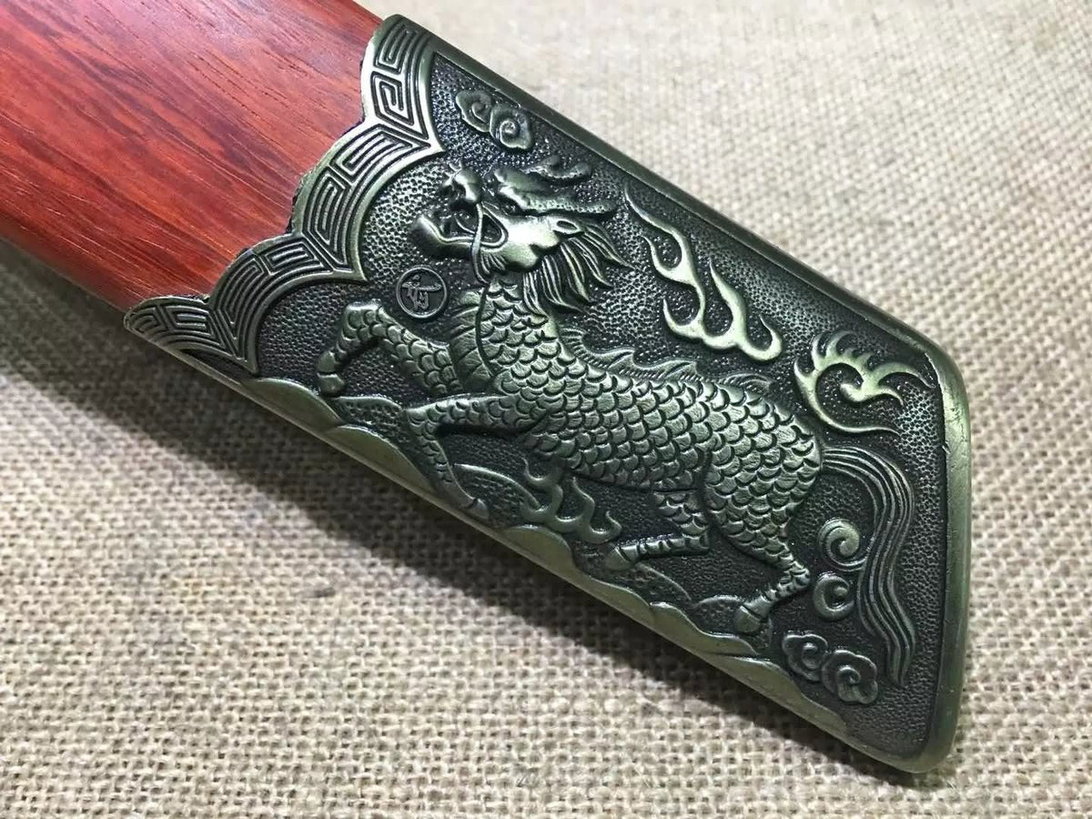 China chop sabers,High carbon steel,Alloy fitted,Redwood scabbard - Chinese sword shop