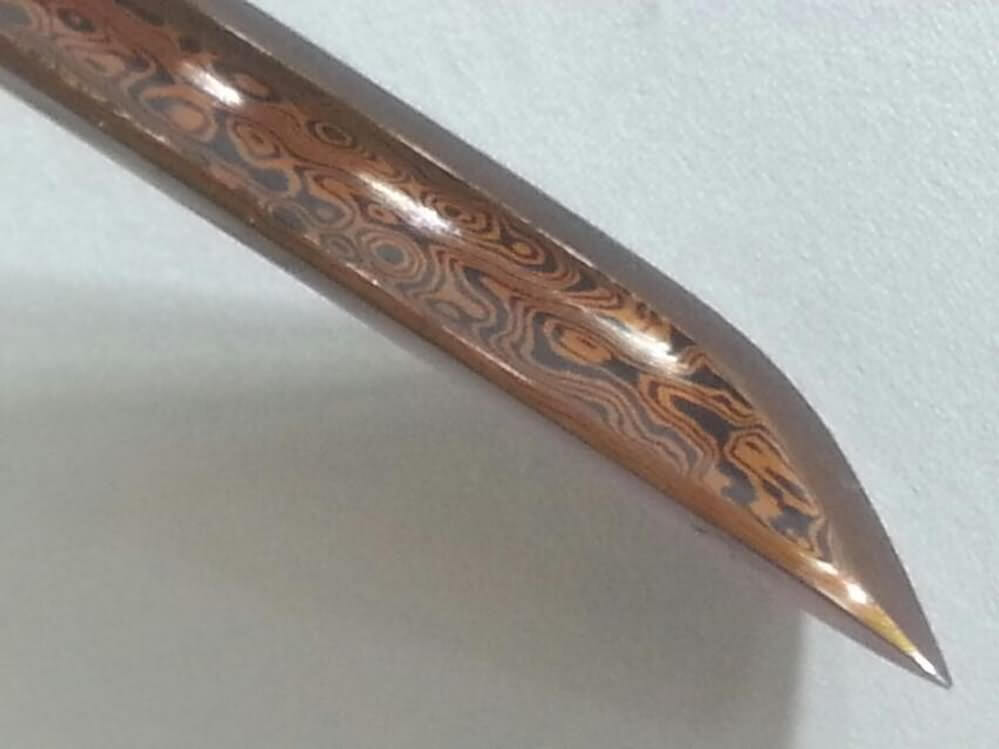 Han jian(Damascus steel red blade,Red wood scabbard,Alloy fitted)Length 30" - Chinese sword shop