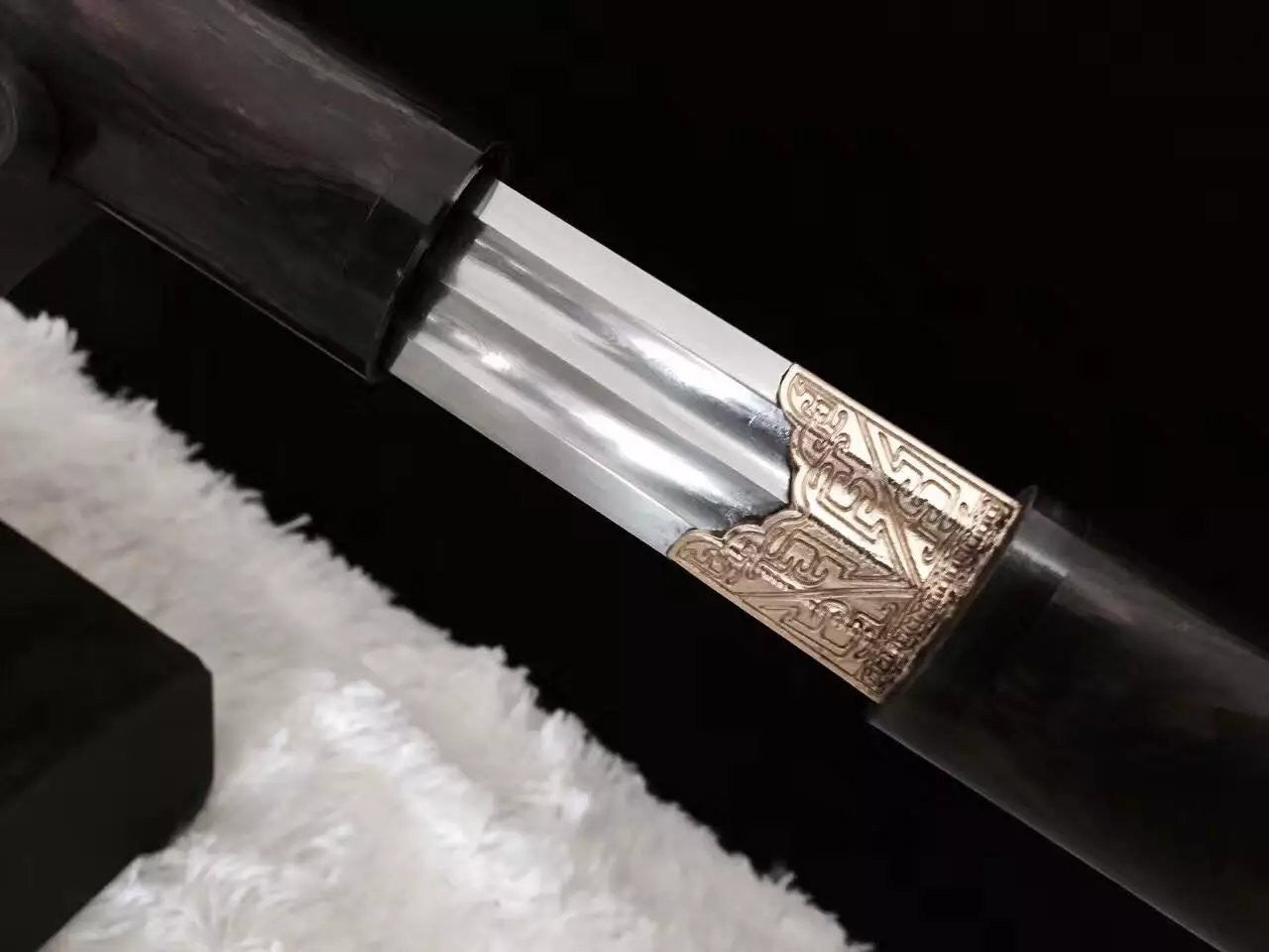 Handmade sword,Damascus steel blade,Rosewood scabbard,Full tang - Chinese sword shop