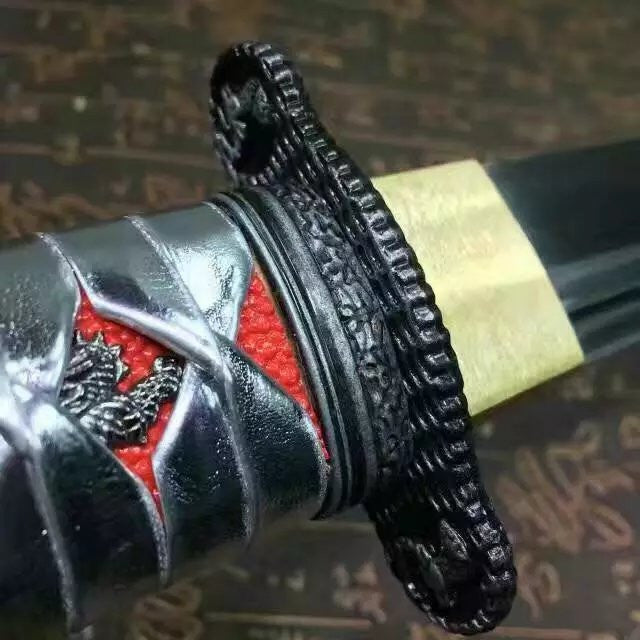 Katana,High carbon steel coated blade,Wood scabbard,Full tang,Length 36" - Chinese sword shop