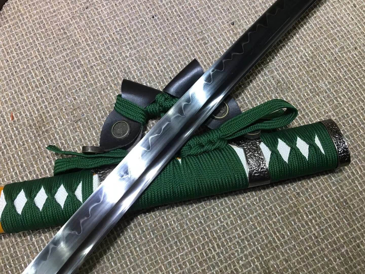 Nihontou Tachi,Nodachi,High carbon steel burn blade,Wood scabbard,Alloy tosogu)Length 41" - Chinese sword shop