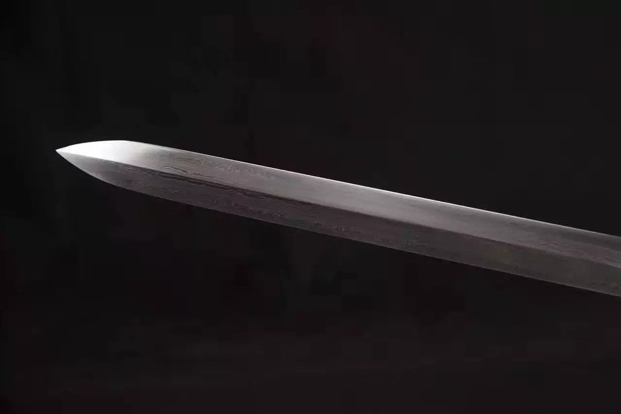 Wolong sword,Folded steel,Black wood scabbard,Copper fitting,Length 39 inch - Chinese sword shop