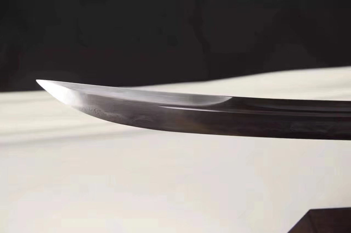 Broadsword sword,Folded steel,Red skinscabbard,Copper fitting&handmade art - Chinese sword shop