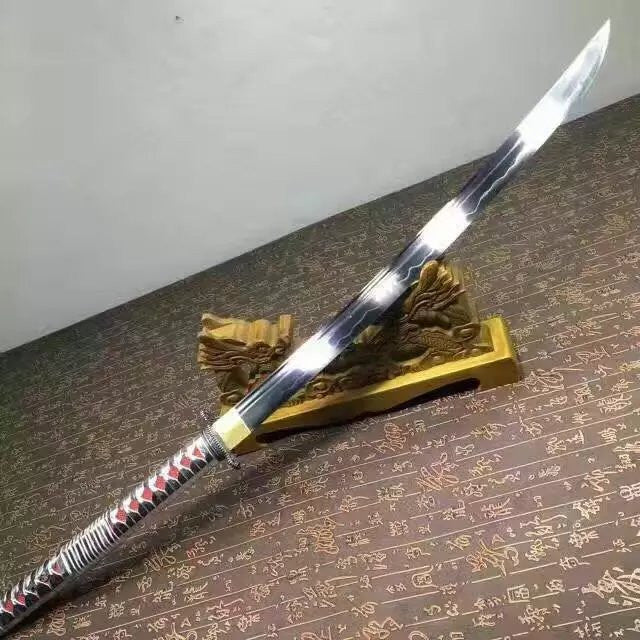 Katana,High carbon steel coated blade,Wood scabbard,Full tang,Length 36" - Chinese sword shop