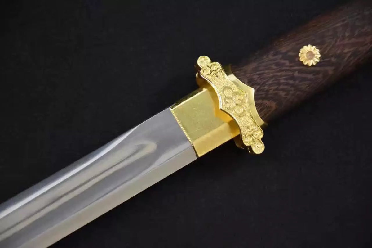 Tang sword,High carbon steel blade,Rosewood,Alloy fitting,Length 39" - Chinese sword shop