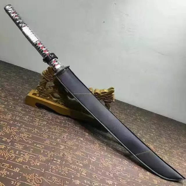 Katana,High carbon steel coated blade,Wood scabbard,Full tang,Length 36" - Chinese sword shop