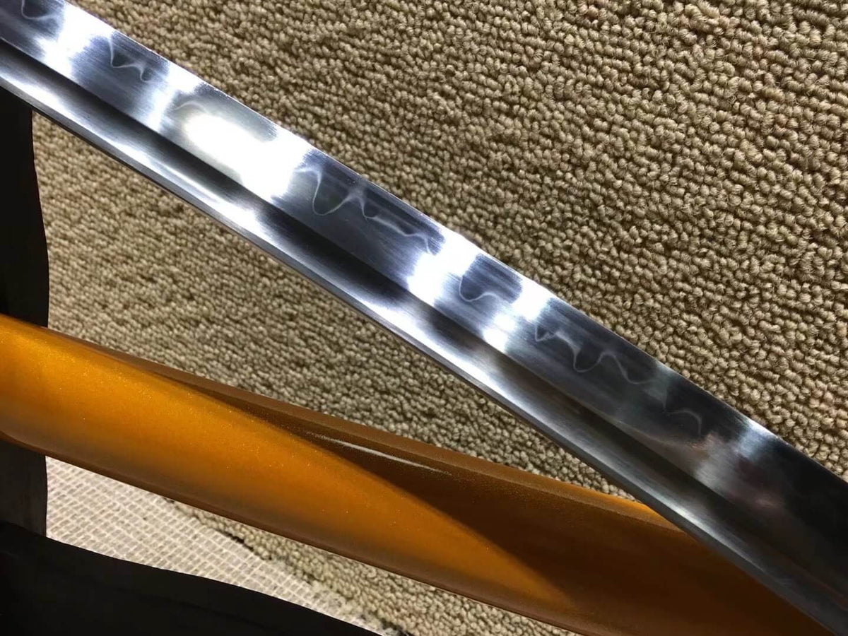 Nihontou Tachi,Nodachi,High carbon steel burn blade,Wood scabbard,Alloy tosogu)Length 41" - Chinese sword shop