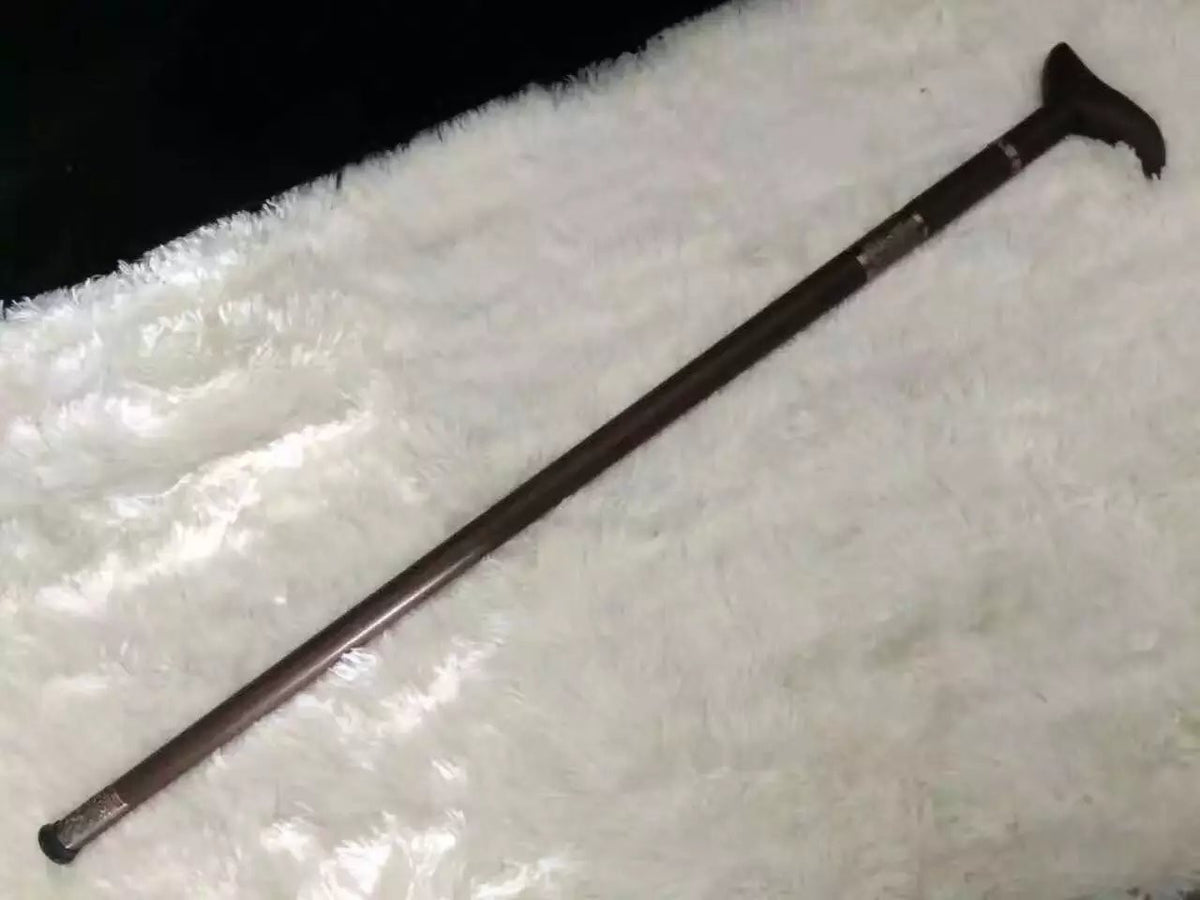Walking stick sword,Medium carbon steel,Rosewoodscabbard,Alloy fitting,Full tang,Length 35 inch - Chinese sword shop