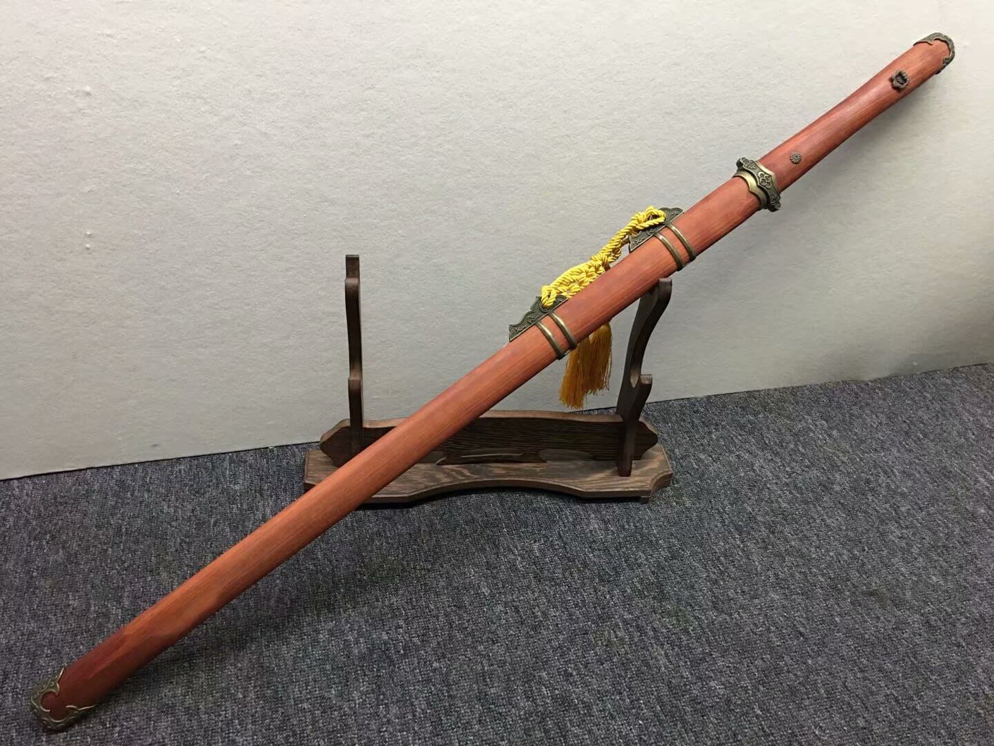 Tang jian,High carbon steel etch blade,Redwood,Alloy - Chinese sword shop